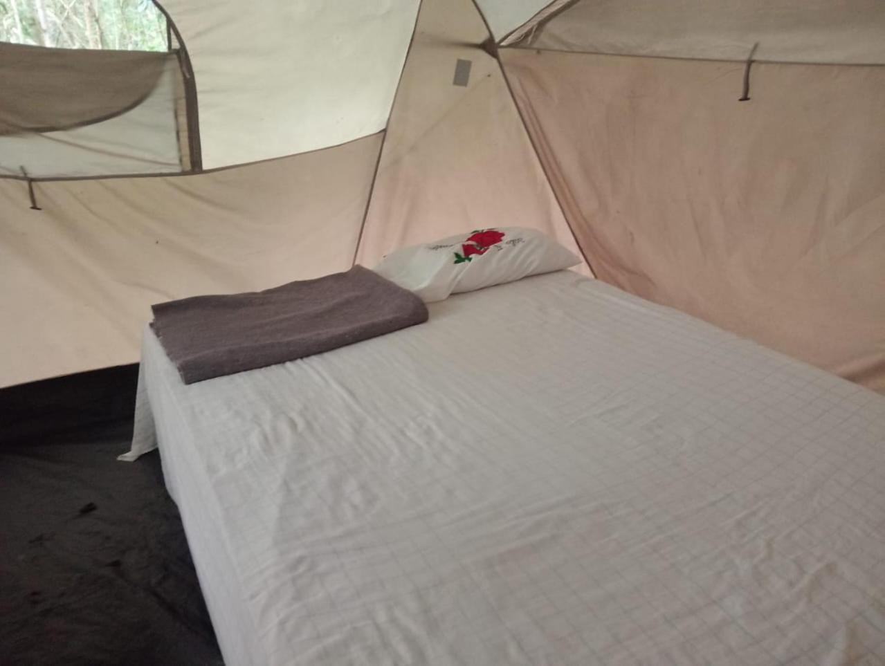 Campamento Yaax Che En Calakmul Conhuas Quarto foto